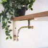 Beehive Large Shelf Bracket Aged Brass (Sold in Pairs)
