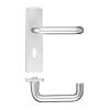 Zoo Hardware Return to Door Lever on Lock Backplate - Satin