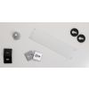 CleanTouch Anti-Bac Key Escutcheons on Minimal Round Rose - Satin Chrome (Pair)