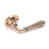 Polished Bronze Hinton Lever on Rose Set - Unsprung