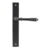Aged Bronze Reeded Slimline Lever Latch Set
