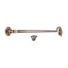 Silent Cabin Hook 10" - 250mm Antique Brass