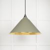 Hammered Brass Hockley Pendant in Tump