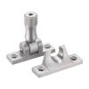 Zoo Hardware Brighton Pattern Sash Fastener - Locking Version - Satin Chrome