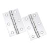 NON CE Mild Steel Butt Hinges - Polished Chrome