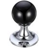 Zoo Hardware Glass Ball Mortice Knob - Plain 50mm - Chrome