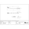 Satin Marine SS (316) 8" Reeded Stay