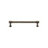 Heritage Brass Cabinet Pull Phoenix Design with 16mm Rose 96mm CTC Antique Brass finish
