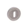 Old English Key Escutcheons - Distressed Silver (Pair)