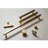 Millhouse Brass Pennington Hexagonal T-Bar Cabinet Pull Handle on Backplate 128mm - Urban Dark Bronze