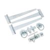 10" 250mm Plain Ring Gate Ironmongery Kit Zinc