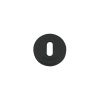 Zoo Hardware Standard profile escutcheon - Oscuro Matt Black