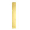 Zoo Hardware Finger Plate - Blank (Rounded Corner) 75mm x 475mm - Rosso - Satin Brass