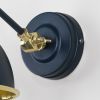 Hammered Brass Brindley Wall Light in Dusk
