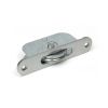 Satin Chrome Radiused Sash Pulley 75kg