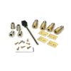 Satin Brass Secure Stops (Pack of 4)