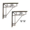 Art Deco Shelf Bracket Matt Antique (Sold in Pairs)