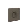 Tupai Rapido 5S Line WC Turn on 5mm Slimline Square Rose (bolt through fixing only) - Titanium