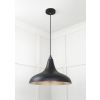 Smooth Nickel Frankley Pendant in Elan Black