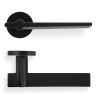 Valli Yabu Pushelberg Lever on Round Rosette - Matt Black PVD