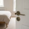 Complete Gio Door Handle Pack - Sashlock - Antique Brass - 65mm / 3-inch Hinges - JE-E7B8-AB