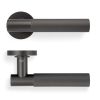 Valli Antonio Citterio Lever on Round Rosette (Zigrinato) - Dark Bronze PVD