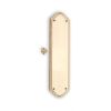 Georgian Half Round  Finger Plate 300mm Satin Brass