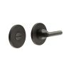 CR-804 Dark Bronze Thumb Turn & Lock Round Rose - By Frelan Hardware - CR-804A7DB