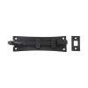 Zoo Hardware Cranked Curly Tail Door Bolt - 150mm x 42mm - Black