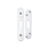 Zoo Hardware Spare Acc Pk for UK Dead Locks - contains Radius Forend, Strike and Fixing Screws - Stainless Steel