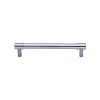 Heritage Brass Cabinet Pull Phoenix Design 128mm CTC Sain Chrome finish