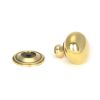 Aged Brass Mushroom Cabinet Knob 32mm