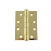 Atlantic Ball Bearing Hinges Grade 13 Fire Rated 4" x 3" x 3mm - Polished Brass (Pair)