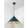 Smooth Brass Hockley Pendant in Dusk
