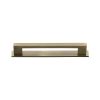 Heritage Brass Cabinet Pull Metro Design with Plate 96mm CTC Antique Brass Finish