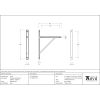 Polished Brass Chalfont Shelf Bracket (260mm x 200mm)