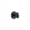 Old English Solid Brass Oval WC Turn and Release - Matt Black