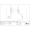 Black Large 16mm Monkeytail Espag - LH