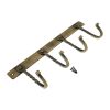 Iron Coat Hook Twisted 4 leg - Antique