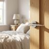 Complete Gio Door Handle Pack - Heavy Duty Latch - Polished Chrome - 64mm / 3-inch Hinges - JE-E20B-PC