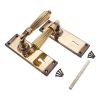 Regency Lever on Backplate Lock Aged Brass