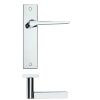 Zoo Hardware Draco lever on latch backplate - Chrome
