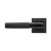 Matt Black Brompton Lever on Rose Set (Square)