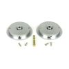 Satin Chrome 75mm Art Deco Round Pull - Privacy Set