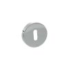 Senza Pari Key Escutcheons on Minimal Round Rose - Polished Chrome (Pair)