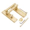 Jura Lever on Backplate Bathroom Satin Brass