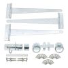 10" 250mm Plain Ring Gate Ironmongery Kit Zinc