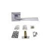 Atlantic California Door Pack Bundle (3" Latch, 3"x2" Hingesx3) - Satin Chrome