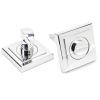 Polished Chrome Round Thumbturn Set (Square)
