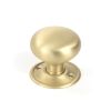 Satin Brass 49mm Mushroom Mortice/Rim Knob Set